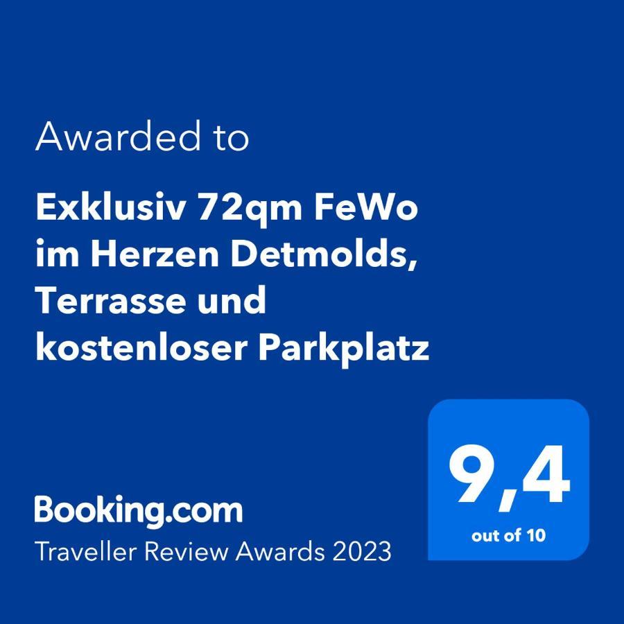 Exklusiv 72Qm Fewo Im Herzen Detmolds, Terrasse Und Kostenloser Parkplatz Kültér fotó